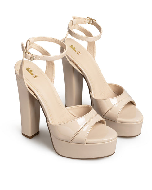 Sandalia Plataforma Latte Ankle Strap 341803